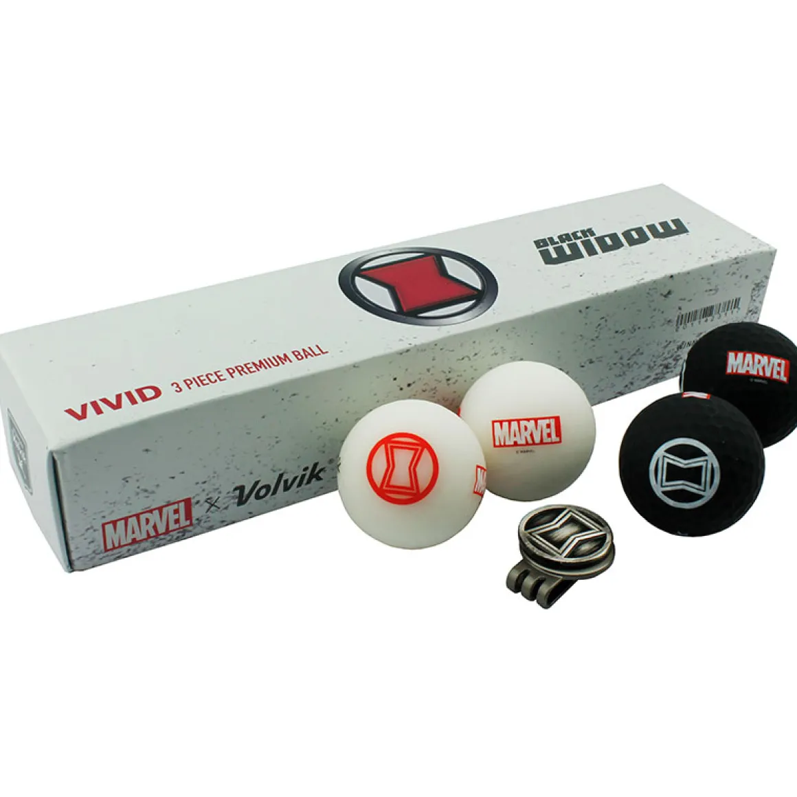 Volvik Marvel 4 Golf Ball Pack with Marker