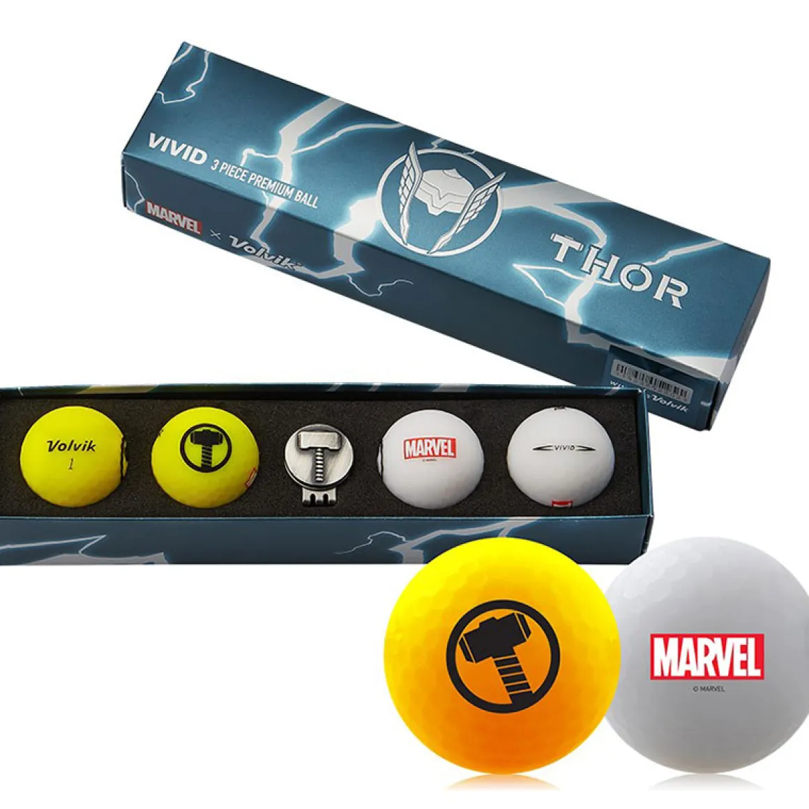 volvik_marvel__golf_ball__6-2.webp Volvik Marvel 4 Golf Ball Pack with Marker
