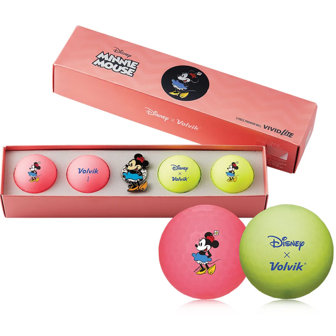 Volvik Vivid Lite Disney 4 Golf Ball Pack